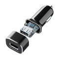 Cellularline Tetra Force Set USB autonabíječky a USB-C kabelu 18W, Qualcomm® Quick Charge 3.0, černá_49168869