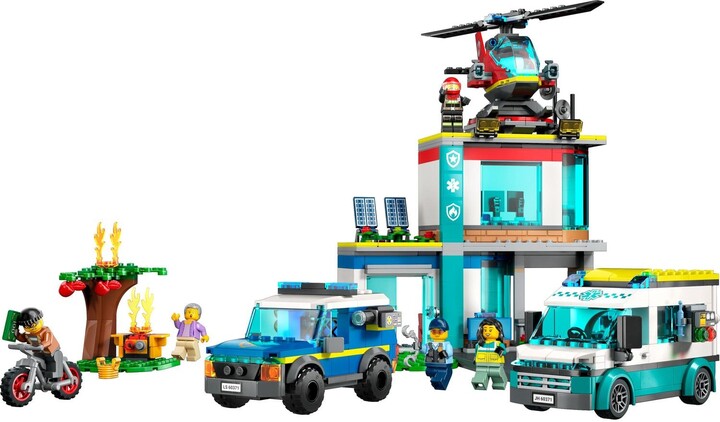 Extra výhodný balíček LEGO® City 60371 Zásahová centrála a 60373 Hasičská záchranná loď a člun_544187742