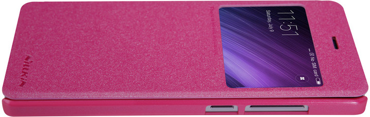 Nillkin Sparkle Leather Case pro Xiaomi Redmi 4 Pro, červená_364434560