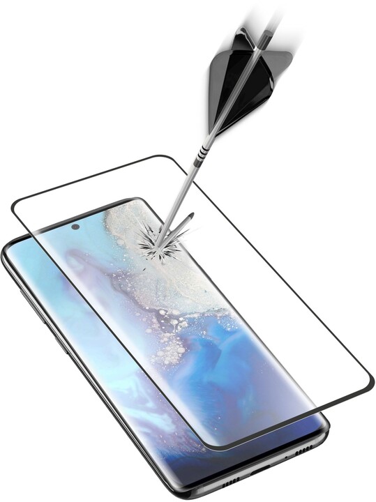 Cellularline Glass ochranné zaoblené tvrzené sklo pro Samsung Galaxy S20, černá_1378429948