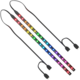 SilentiumPC LED pásky Aurora Stripes ARGB, 18x LED, 30cm, 2ks