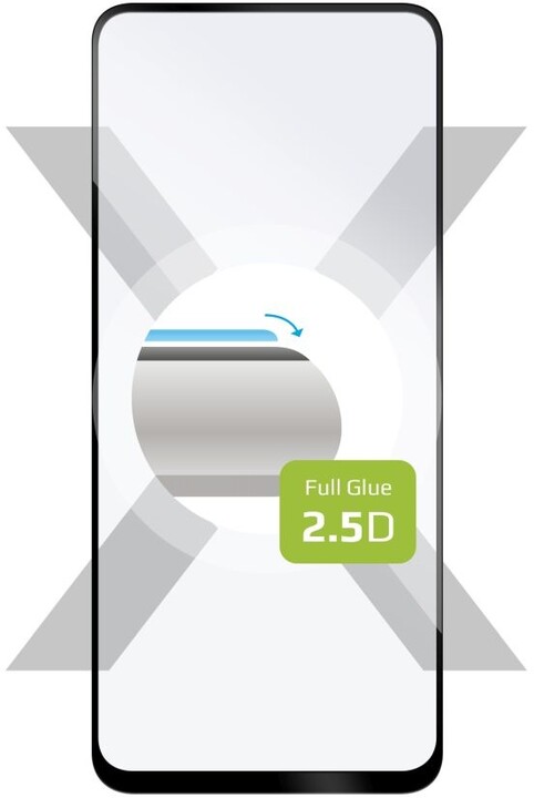 FIXED ochranné sklo Full-Cover pro Motorola Moto G23, lepení přes celý displej, černá_89224565