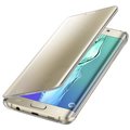 Samsung flipové pouzdro Clear View pro Samsung Galaxy S6 edge+ (SM-G928F), zlatá_2132947410