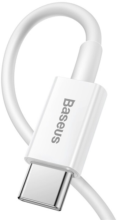 BASEUS kabel Superior Series USB-C - Lightning, rychlonabíjecí, 20W, 1m, bílá_513888770