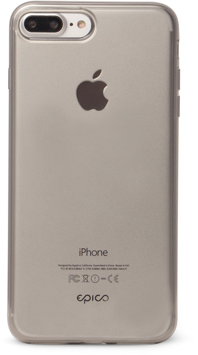 EPICO ultratenký plastový kryt pro iPhone 7 Plus TWIGGY GLOSS, 0.4mm, šedá_1269537229