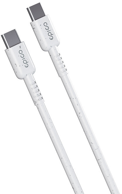 EPICO Resolve nabíjecí a datový kabel USB-C, opletený, 60W, 1.2m, bílá_2102627175