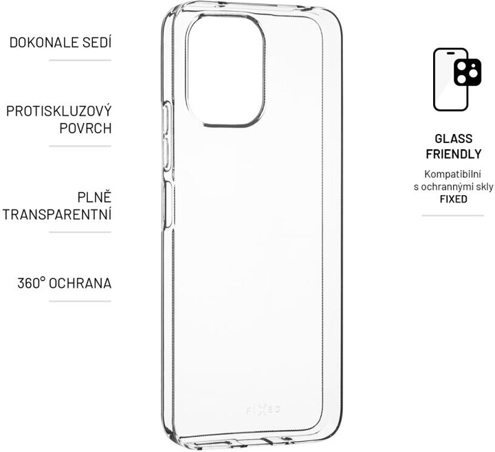 FIXED TPU gelové pouzdro pro Xiaomi Redmi 12, čirá_1769434961
