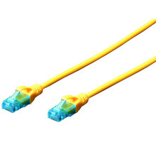 Digitus Ecoline Patch Cable, UTP, CAT 5e, AWG 26/7, žlutý, 10m DK-1512-100/Y