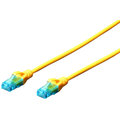 Digitus Ecoline Patch Cable, UTP, CAT 5e, AWG 26/7, žlutý, 2m