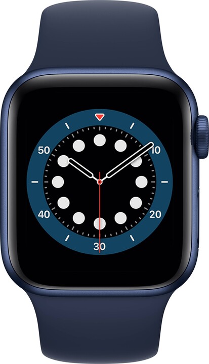 Apple Watch Series 6, 40mm, Blue, Deep Navy Sport Band_336846179