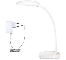 Emos LED stolní lampa MA66-D s USB, bílá - 1538060200