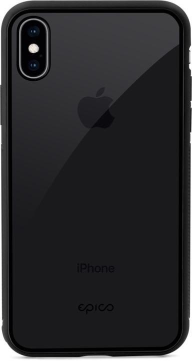 EPICO glass case pro iPhone X/iPhone Xs, transparentní/černý_1600487870