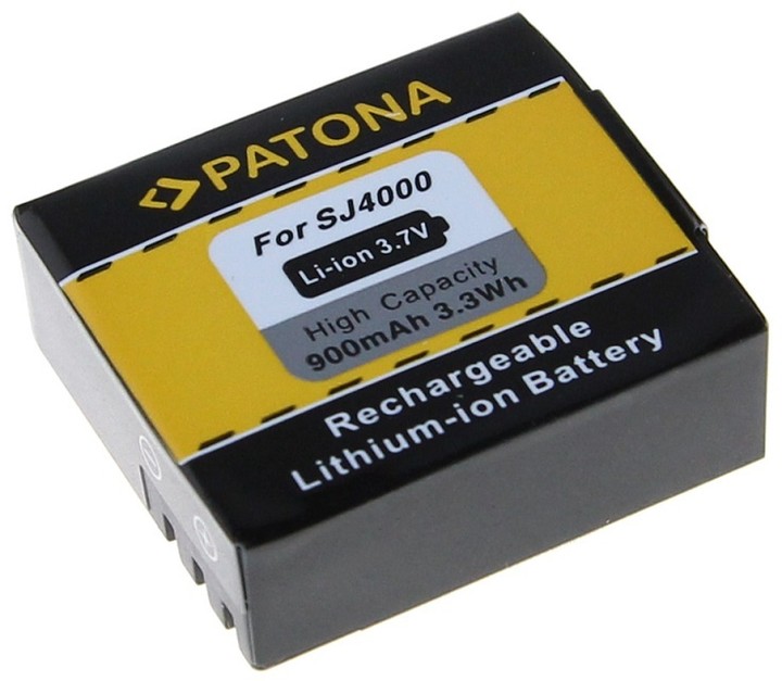 Patona baterie pro SJCAM SJ4000/ Rollei AC300/300Plus, 900mAh Li-Ion_805670439