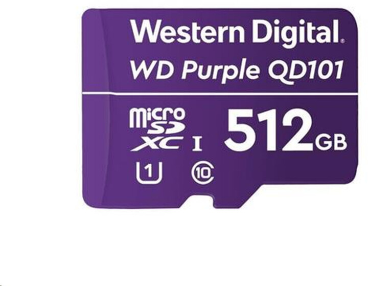 WD Micro SDXC Purple Class 10 - 512GB, fialová_975747603