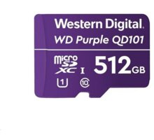 WD Micro SDXC Purple Class 10 - 512GB, fialová WDD512G1P0C