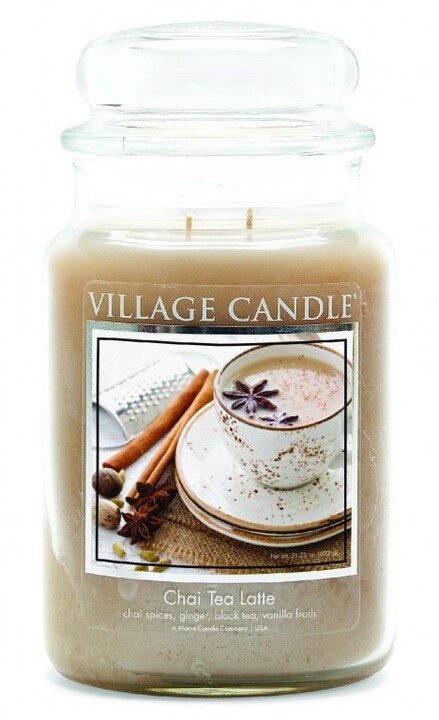 Svíčka vonná Village Candle, čaj s mlékem a skořicí, velká, 600 g_980479994