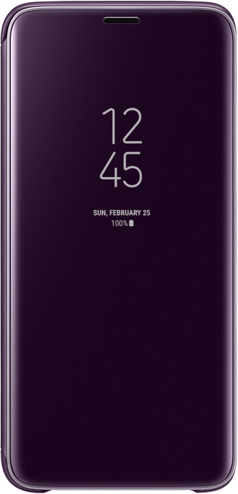 Samsung flipové pouzdro Clear View se stojánkem pro Samsung Galaxy S9, fialové_445459318