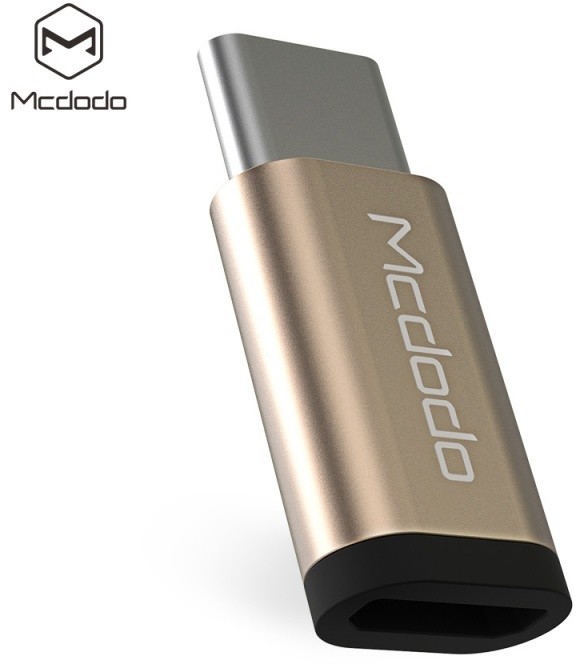 Mcdodo redukce z microUSB na USB-C (11x25x5 mm), zlatá_1096758976