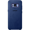 Samsung S8+, zadní kryt - kůže Alcantara, modrá_201467765