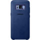 Samsung S8+, zadní kryt - kůže Alcantara, modrá