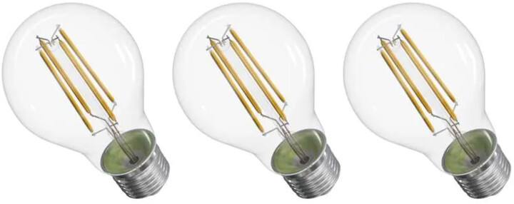 Emos LED žárovka Filament 3,8W (60W), 806lm, E27, teplá bílá, 3ks_1190198601