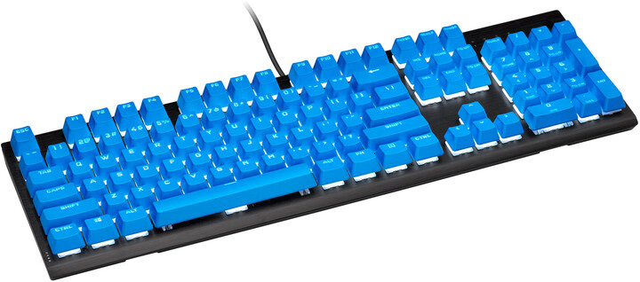 Corsair vyměnitelné klávesy PBT Double-shot Pro, 104 kláves, Elgato Blue, US_96297749