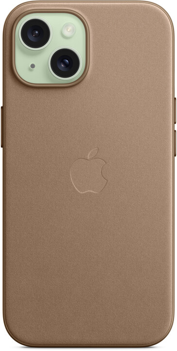 Apple kryt z tkaniny FineWoven s MagSafe na iPhone 15, kouřová_1625013266