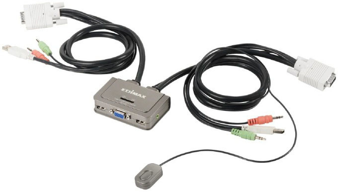 Edimax KVM USB Audio přepínač_732538725