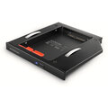 AXAGON RSS-CD12 rámeček pro 2.5&quot; SSD/HDD do DVD slotu, 12.7 mm, LED, hliník_2010439986