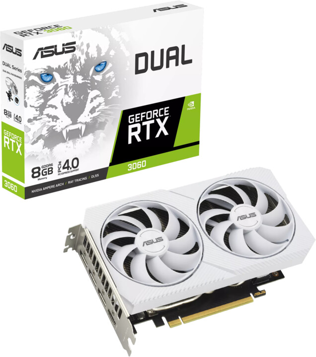 ASUS Dual GeForce RTX 3060 White Edition, 8GB GDDR6_1476852688