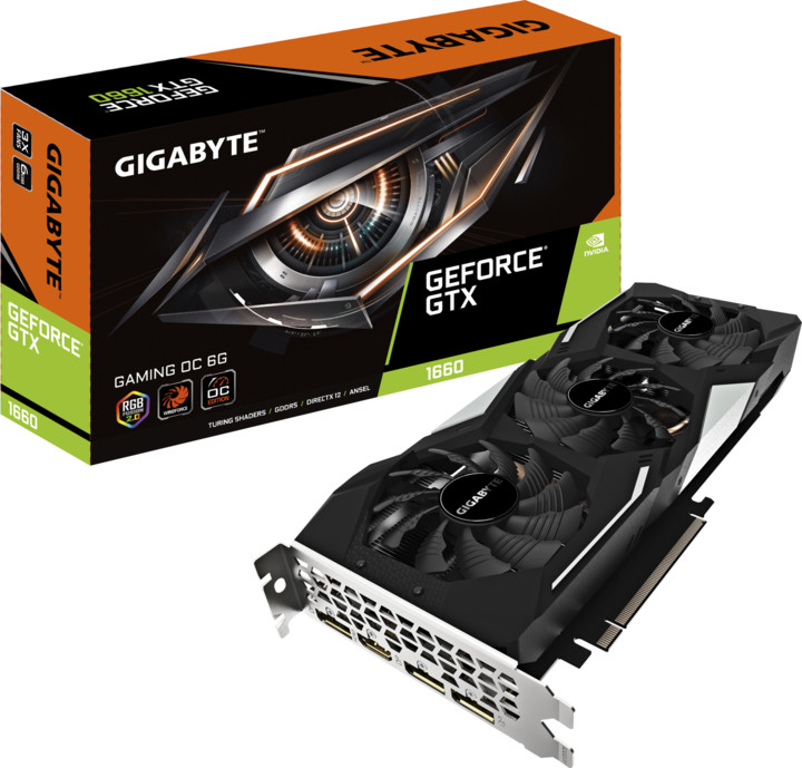 GIGABYTE GeForce GTX 1660 GAMING OC 6G, 6GB GDDR5_64097111