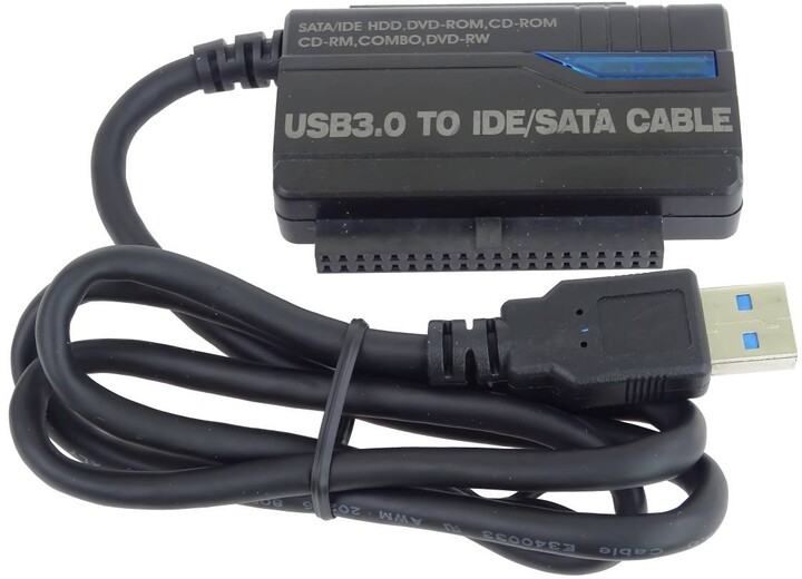 PremiumCord USB 3.0 - SATA + IDE adaptér s kabelem_1536404155