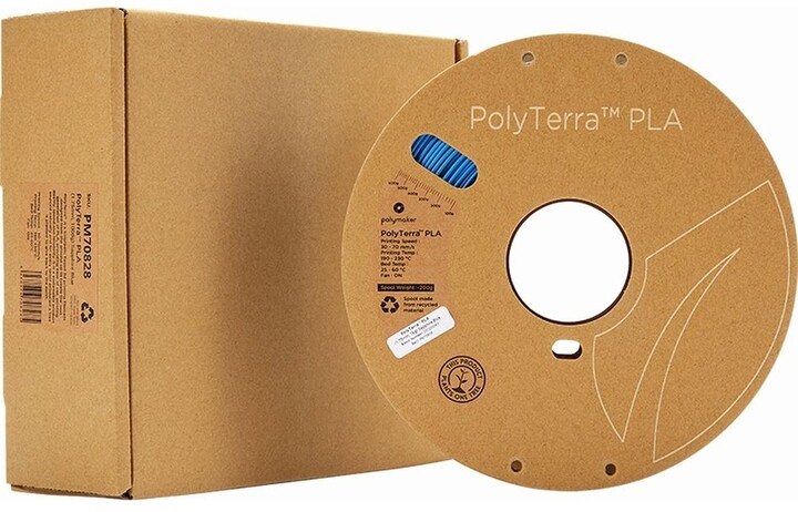 Polymaker tisková struna (filament), PolyTerra PLA, 1,75mm, 1kg, modrá_2142613388