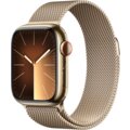 Apple Watch Series 9, Cellular, 41mm, Gold Stainless Steel, Gold Milanese Loop_29898597