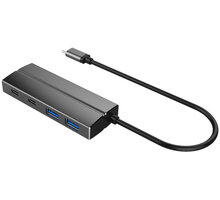 PremiumCord 10G SuperSpeed USB Hub Type C to 2 X USB 3.1 A + 2 X USB 3.1 C Aluminum O2 TV HBO a Sport Pack na dva měsíce