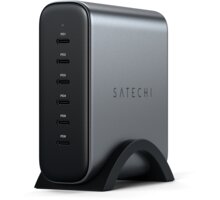 SATECHI nabíjecí stanice GaN, 6x USB-C, PD 3.1/3.0, QC 4.0+, PPS, 200W, šedá_1106451252