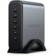 SATECHI nabíjecí stanice GaN, 6x USB-C, PD 3.1/3.0, QC 4.0+, PPS, 200W, šedá_1106451252