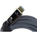 PremiumCord optický fiber kabel, Ultra High Speed HDMI 2.1, 8K@60Hz, zlacené, opletený, 15m_223570826