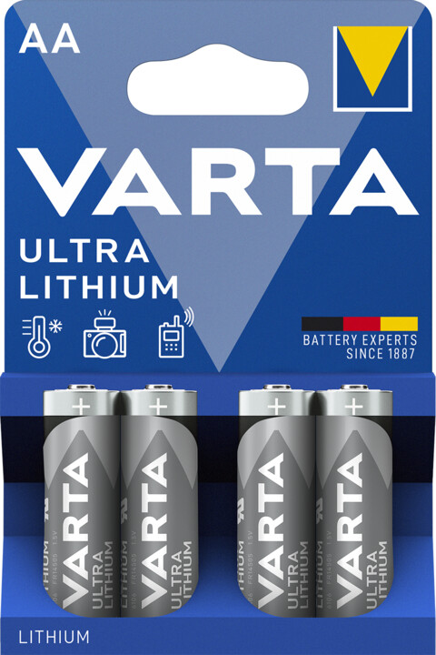 VARTA baterie Ultra Lithium AA, 4ks