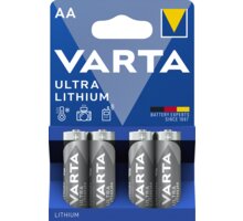 VARTA baterie Ultra Lithium AA, 4ks 6106301404