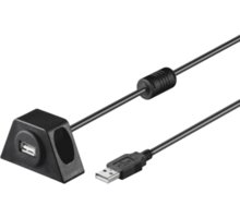 PremiumCord USB 2.0 prodlužovací kabel 2m.MF s konektorem na přišroubování ku2dock2