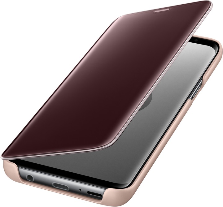 Samsung flipové pouzdro Clear View se stojánkem pro Samsung Galaxy S9, zlaté_1758789339