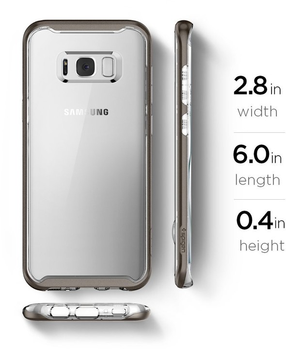 Spigen Neo Hybrid Crystal pro Samsung Galaxy S8, gunmetal_175939053