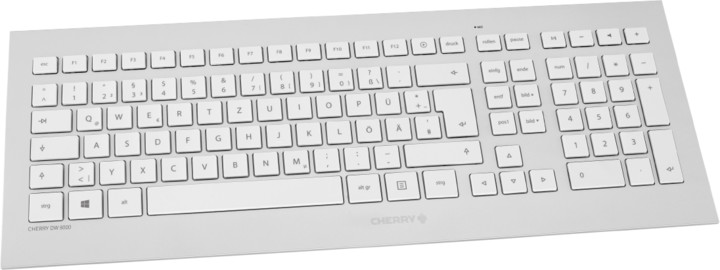 CHERRY set klávesnice a myši DW 8000, bezdrátová, CZ, stříbrná_2037154397