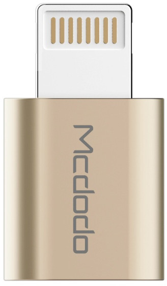 Mcdodo redukce z microUSB na Apple Lightning (10x20x4,8 mm), zlatá_910644971