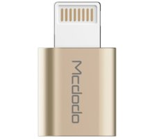 Mcdodo redukce z microUSB na Apple Lightning (10x20x4,8 mm), zlatá_910644971
