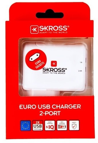 SKROSS Euro USB nabíjecí adaptér, 3400mA, 2x USB výstup_549448951