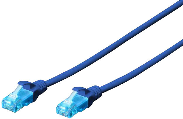 Digitus Ecoline Patch Cable, UTP, CAT 5e, AWG 26/7, modrý, 5m_1947848142