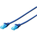 Digitus Ecoline Patch Cable, UTP, CAT 5e, AWG 26/7, modrý, 5m
