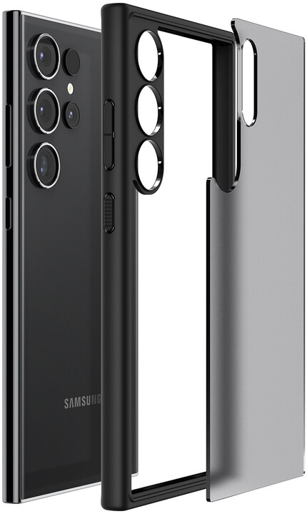 Spigen ochranný kryt Ultra Hybrid pro Samsung Galaxy S24 Ultra, transparentní, černý okraj_146938860